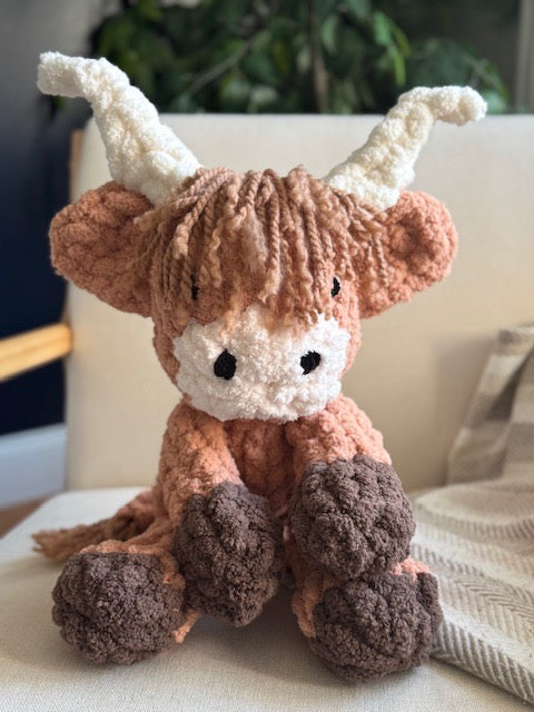 Hallie the Highland Cow Tutorial / pattern modification (READ DESCRIPTION)