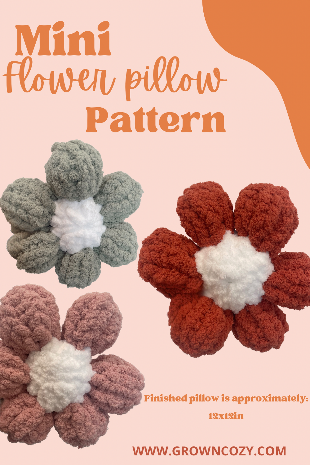Mini Flower Pillow Pattern