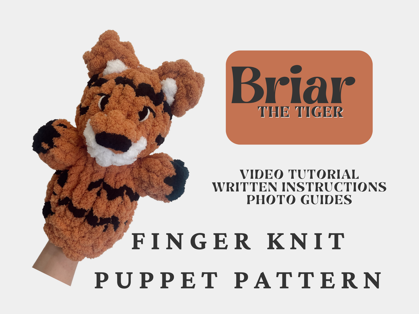 Briar the Tiger Puppet Pattern