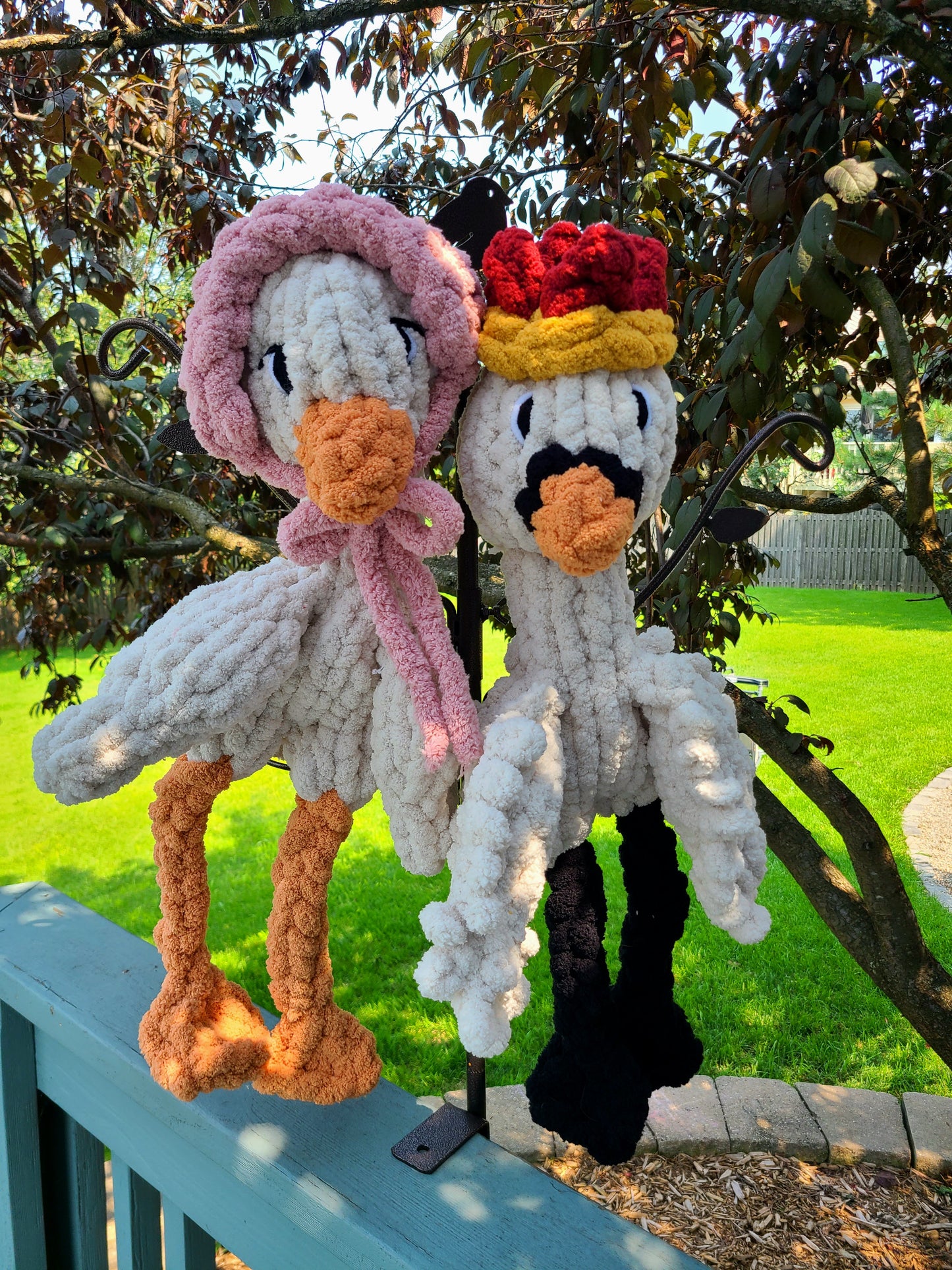 Suzy the Goose / Sully the Swan / Finger Knit Pattern / Intermediate +