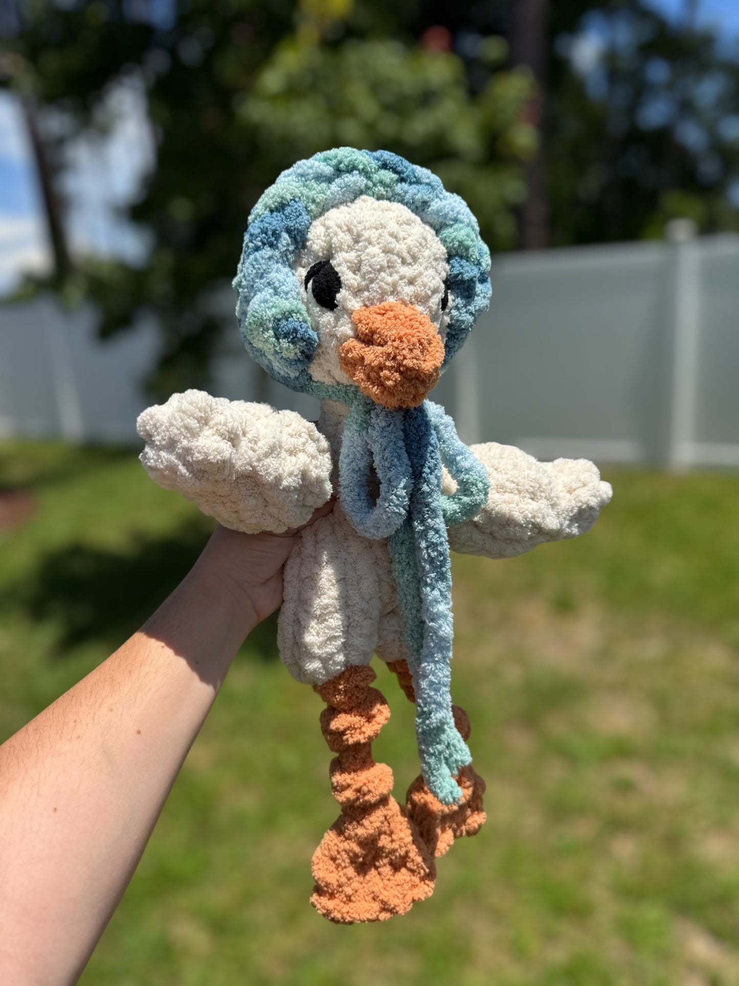 Suzy the Goose / Sully the Swan / Finger Knit Pattern / Intermediate +