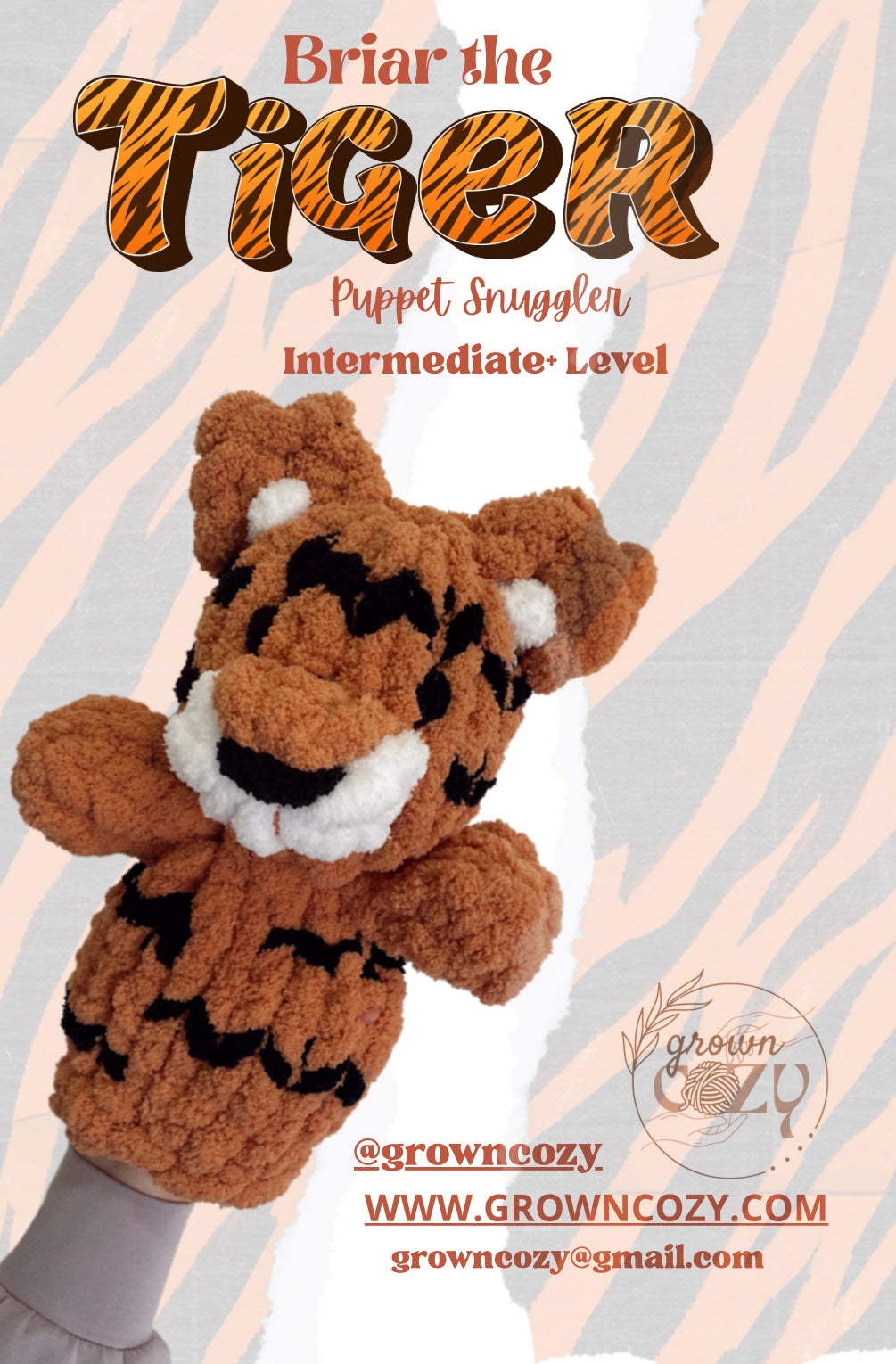 Briar the Tiger Puppet Pattern