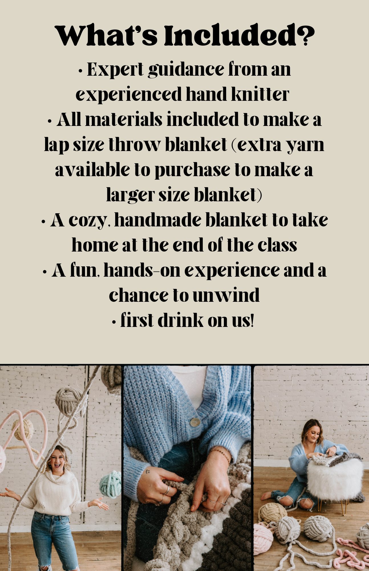 FRIENDSGIVING- Meadowlark Brewing blanket making class