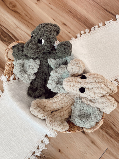 Petrie the Pterodactyl Finger Knitting Pattern