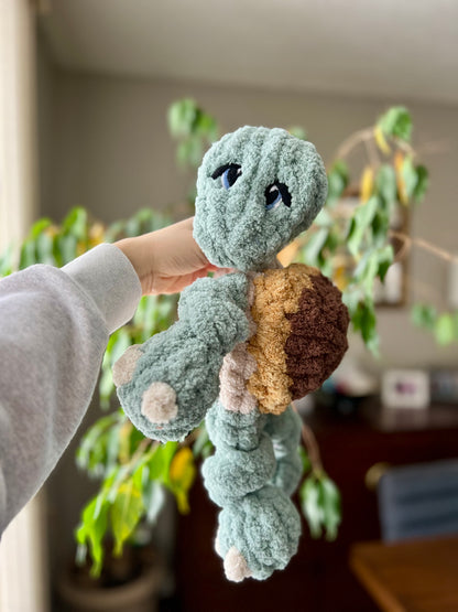 Timber the Turtle- Finger Knitting Pattern (Digital Download)