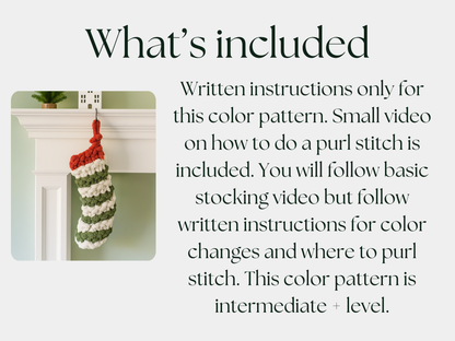 Christmas Stocking Finger Knitting Pattern – Beginner Friendly DIY Tutorial