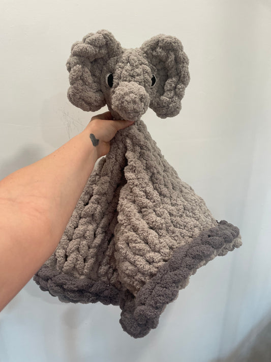Elephant Lovey Blanket- PRE MADE