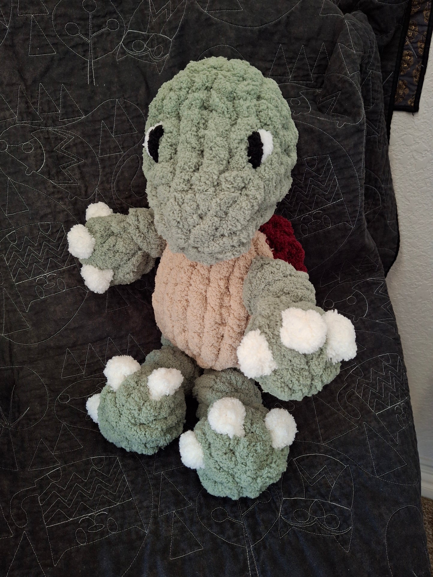Timber the Turtle- Finger Knitting Pattern (Digital Download)