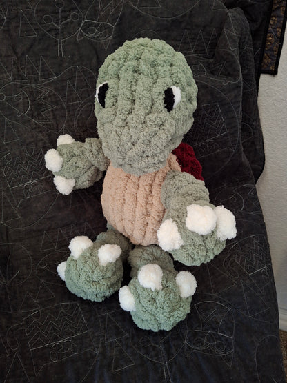 Timber the Turtle- Finger Knitting Pattern (Digital Download)