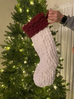 Christmas Stocking Finger Knitting Pattern – Beginner Friendly DIY Tutorial