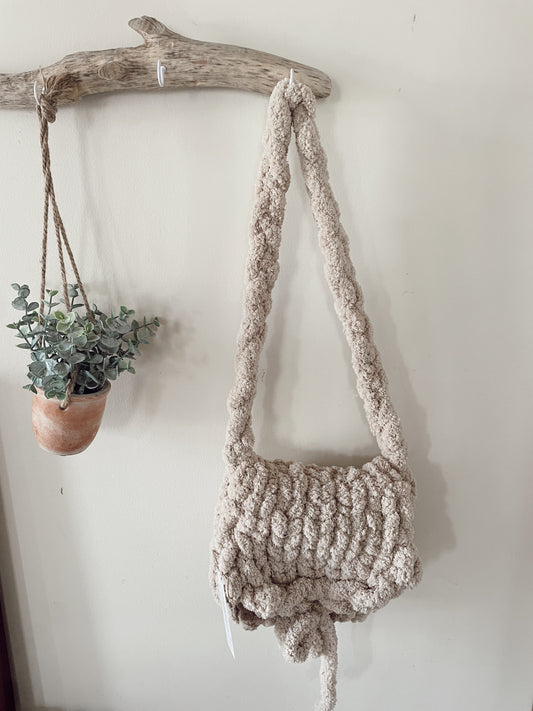 Chunky knit purses