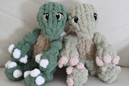 Timber the Turtle- Finger Knitting Pattern (Digital Download)