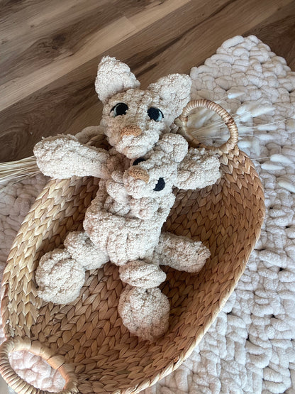 June & Joey Kangaroo - Finger Knitting Pattern (Digital Download)