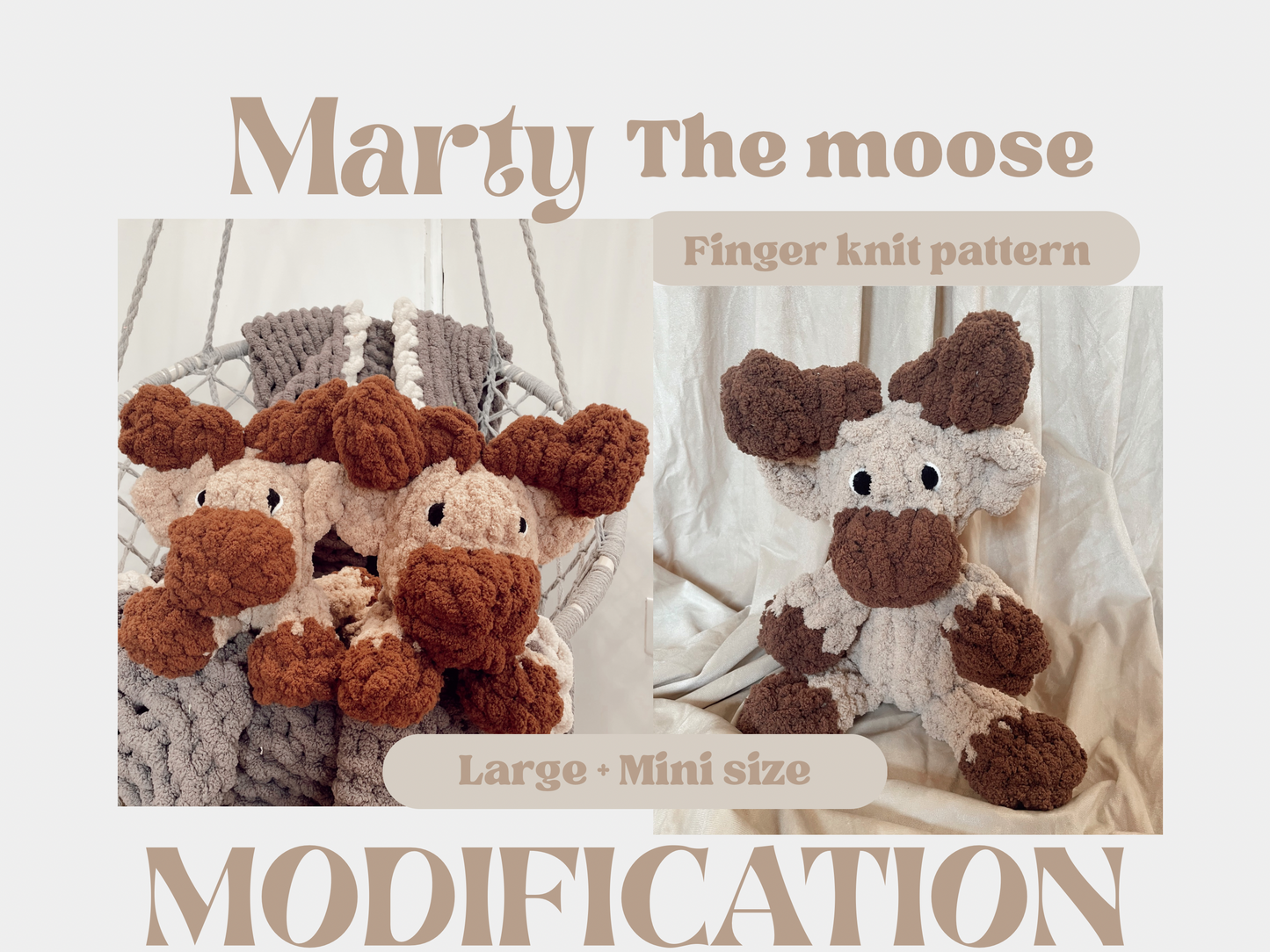 Marty The Moose TUTORIAL / Pattern Modification (READ DESCRIPTION)