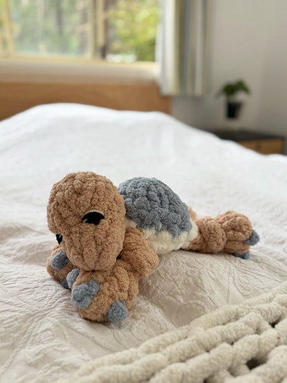 Timber the Turtle- Finger Knitting Pattern (Digital Download)