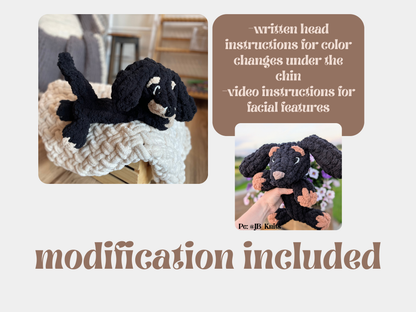 Indi the Dachshund – Hand Knitting Pattern