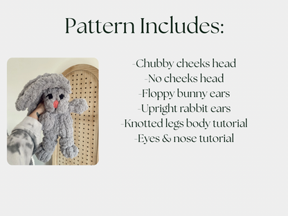 Finger Knit Betty Bunny & Ralphie Rabbit Patter (Full Video Tutorial)