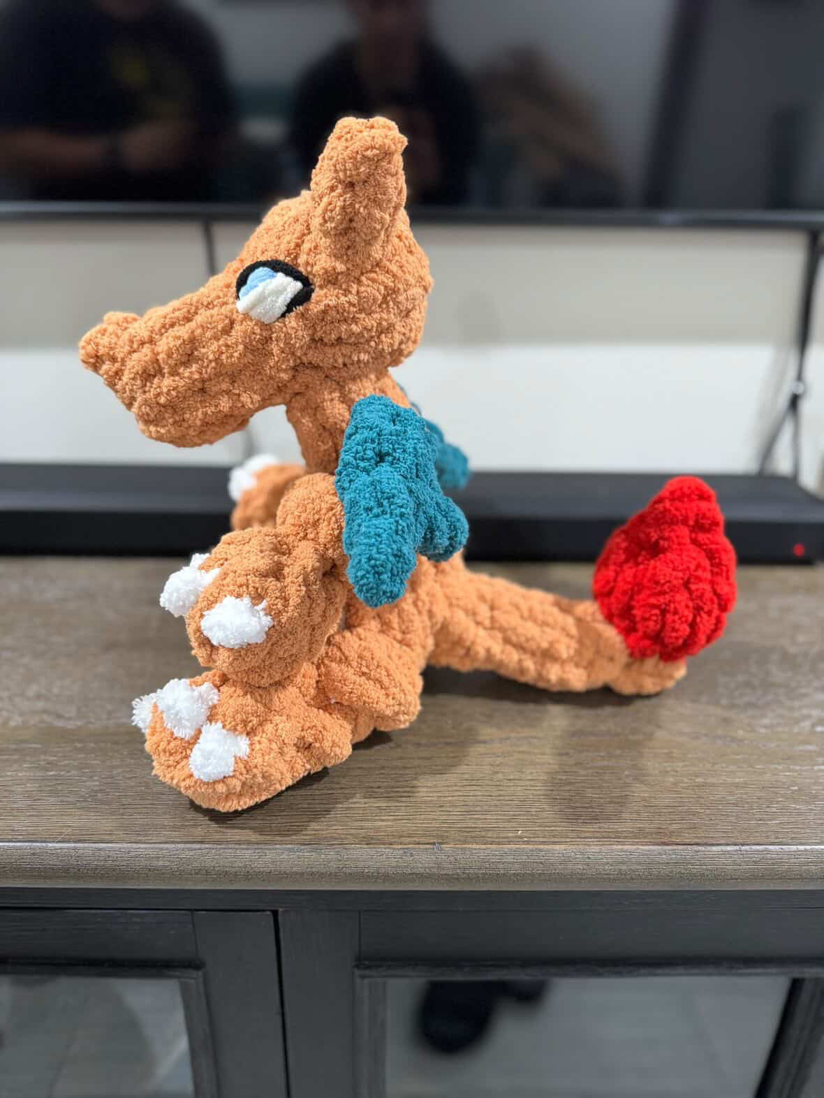 PDF + Video Finger Knitting Pattern – Baby Long Neck Dino & Dragon- Intermediate level pattern