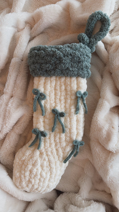 Christmas Stocking Finger Knitting Pattern – Beginner Friendly DIY Tutorial