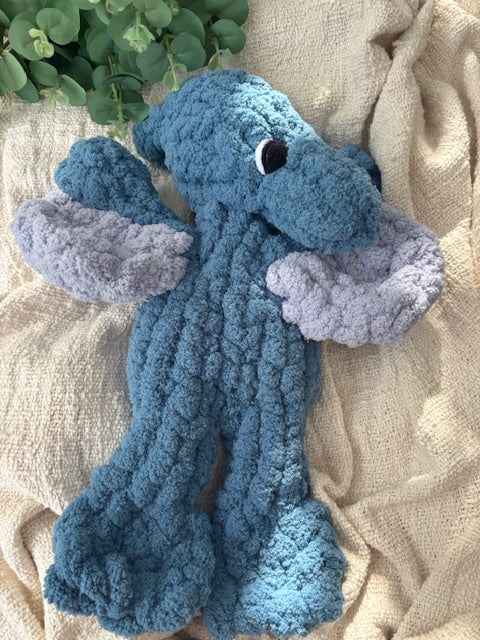 Petrie the Pterodactyl Finger Knitting Pattern