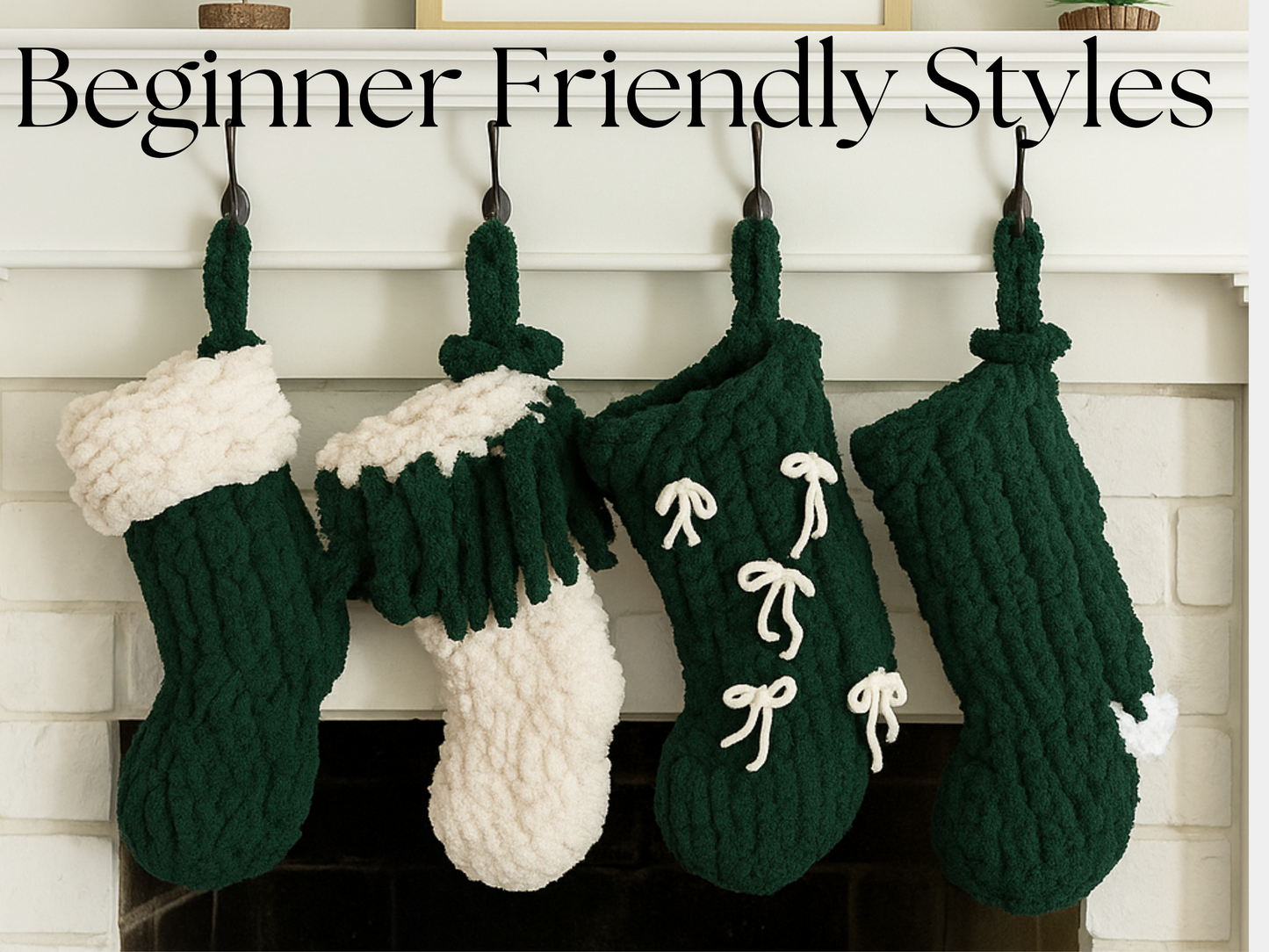 Christmas Stocking Finger Knitting Pattern – Beginner Friendly DIY Tutorial