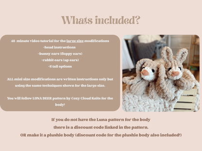 Betty Bunny TUTORIAL / Pattern Modification (READ DESCRIPTION)