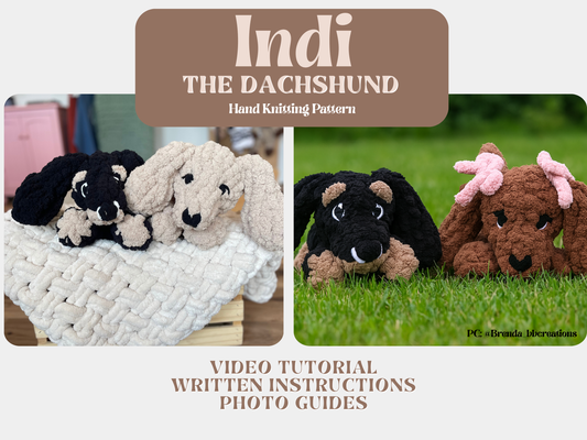 Indi the Dachshund – Hand Knitting Pattern