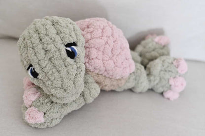 Timber the Turtle- Finger Knitting Pattern (Digital Download)