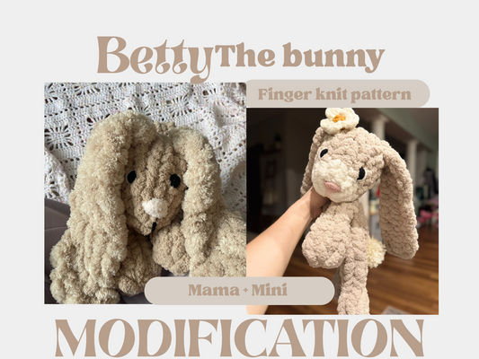 Betty Bunny TUTORIAL / Pattern Modification (READ DESCRIPTION)