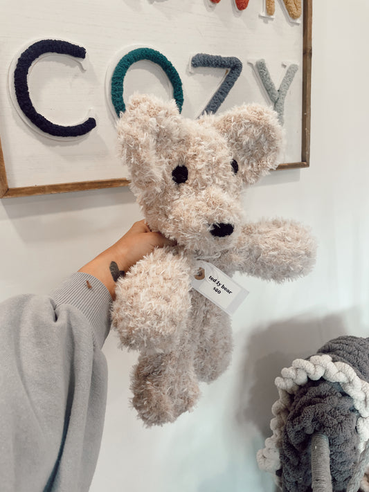 PRE MADE- Fuzzy Teddy Bear