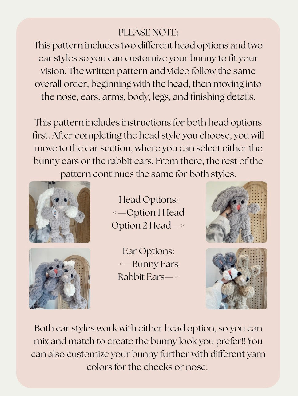 Finger Knit Betty Bunny & Ralphie Rabbit Patter (Full Video Tutorial)